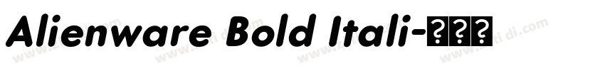 Alienware Bold Itali字体转换 Alienware Bold Itali字体转换